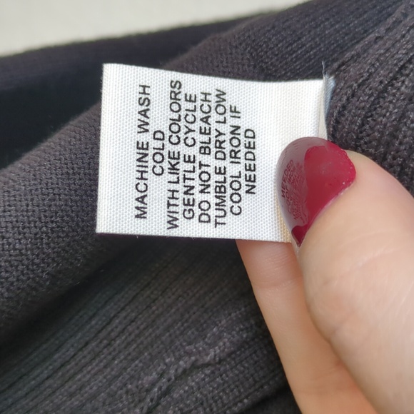 89th & Madison black long sleeve long open front cardigan sweater - Picture 8 of 10